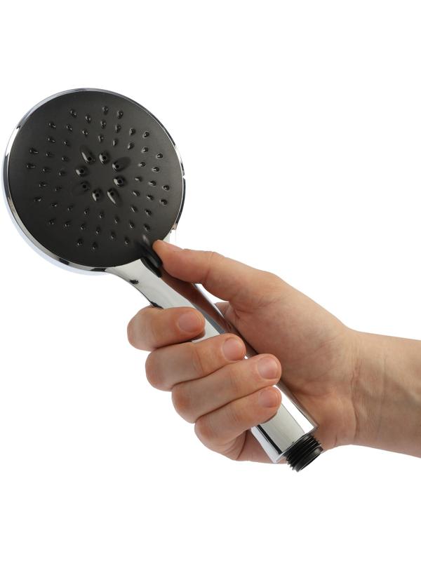 Лейка для душа Accoona A352, неразборная, пластик, 3 режима, хром