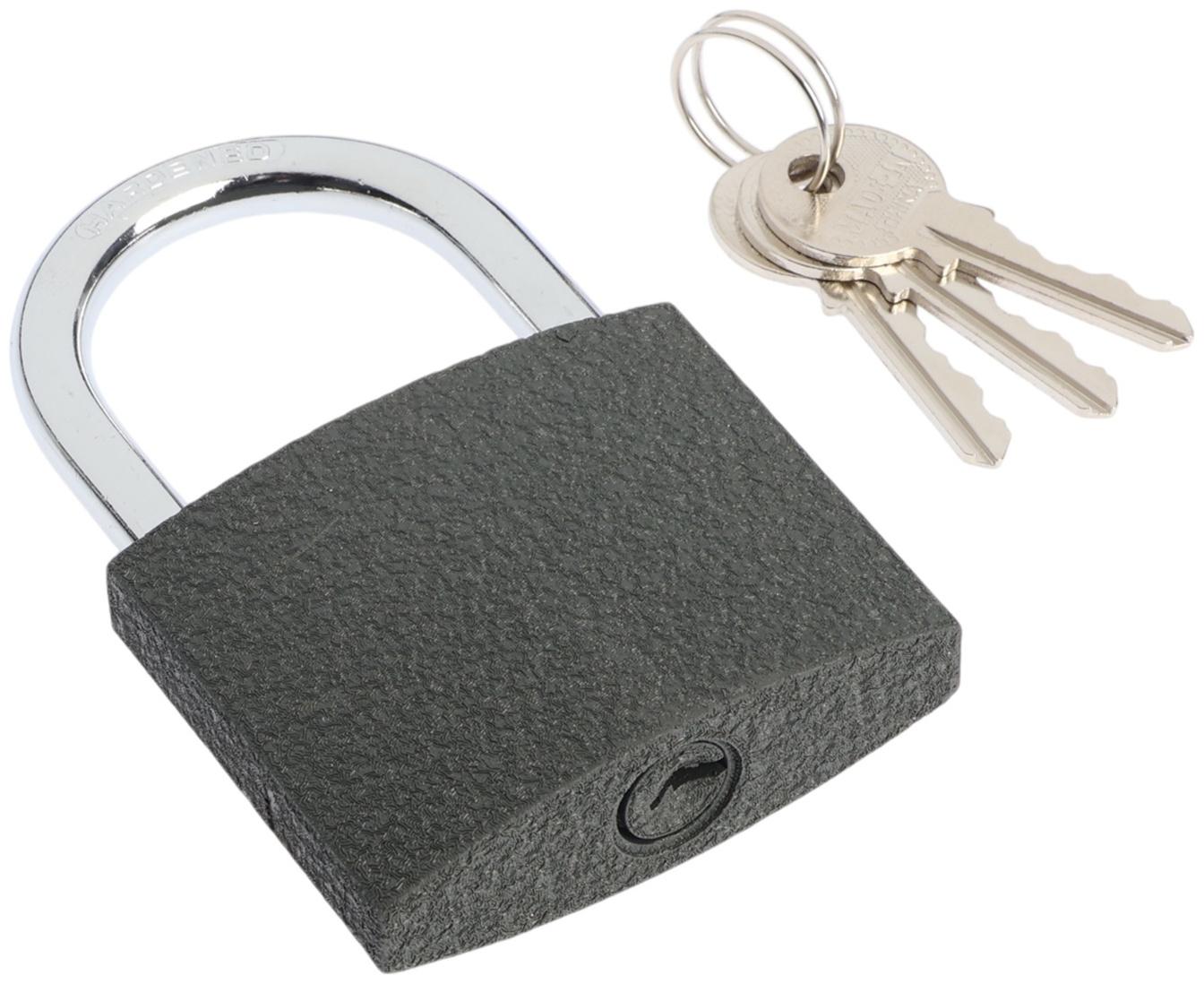 Замок навесной ТУНДРА OneKey001, 75 мм, с одной секретностью, 3 ключа