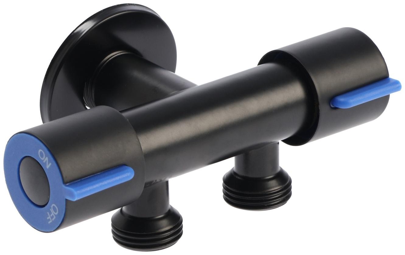 Кран двойной ZEIN engr, 1/2