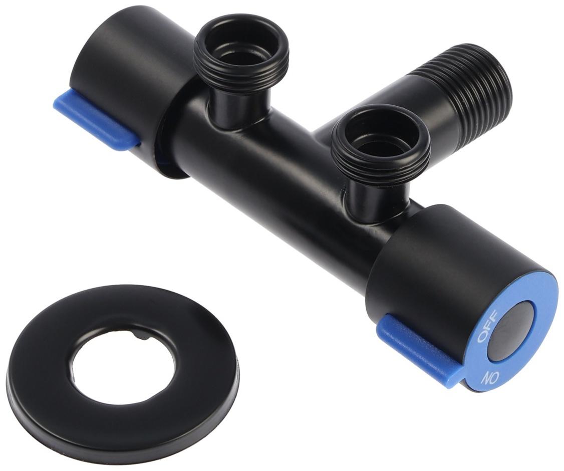 Кран двойной ZEIN engr, 1/2