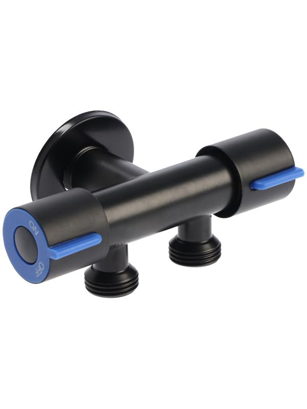 Кран двойной ZEIN engr, 1/2