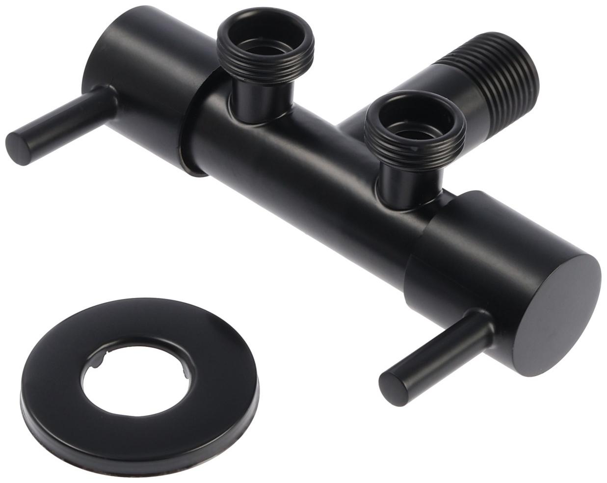 Кран двойной ZEIN engr, 1/2