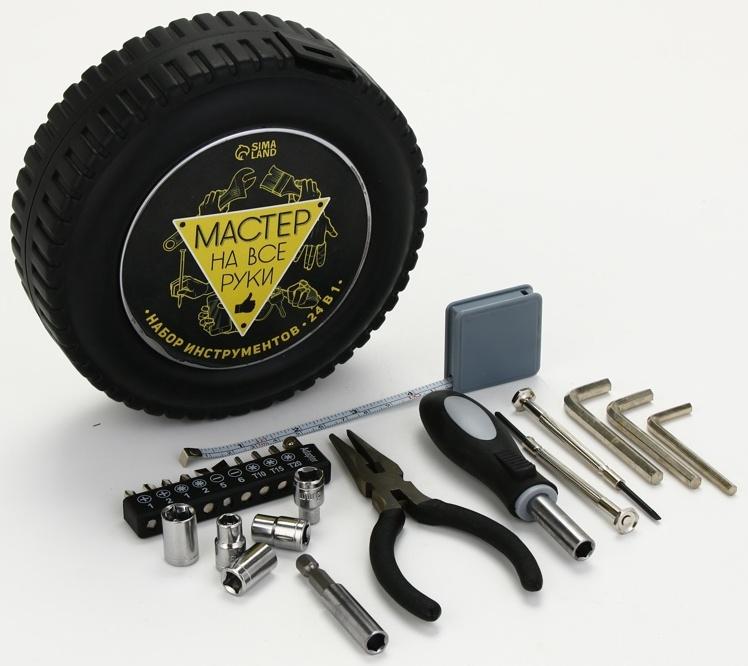 Подарочный набор инструментов «Мастер», 24 предмета