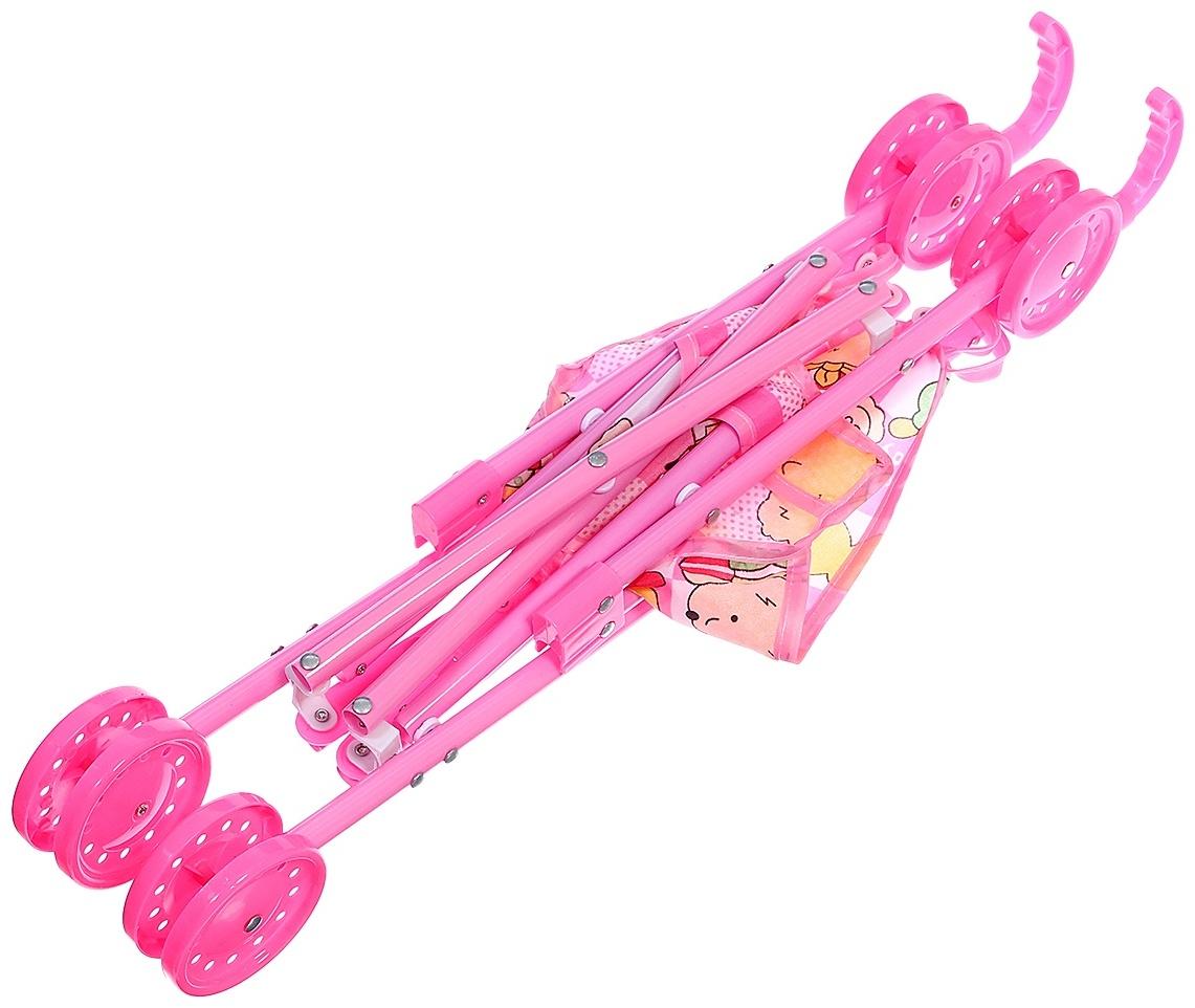 Пупс с коляской, 25 см, МИКС