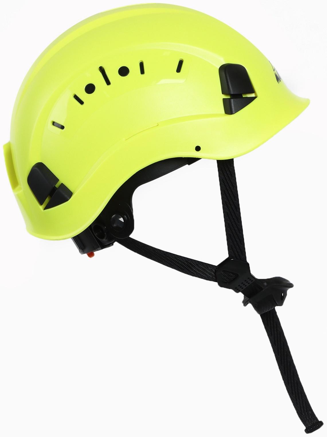 Каска защитная «Альпы» для альпинизма и скалолазания, регулировка размера, 52-63 см, желтая