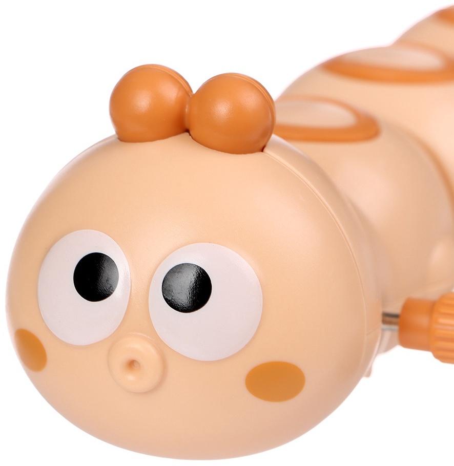 Заводная игрушка «Гусеничка», бежевый