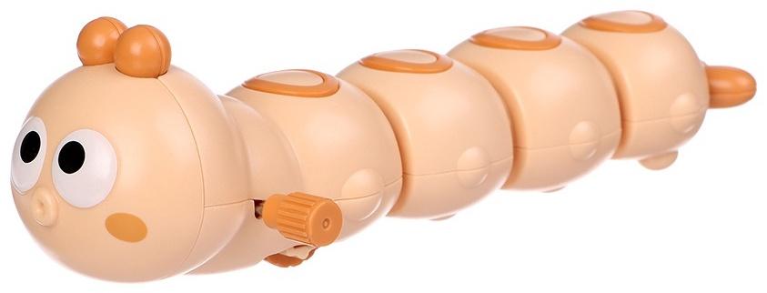 Заводная игрушка «Гусеничка», бежевый