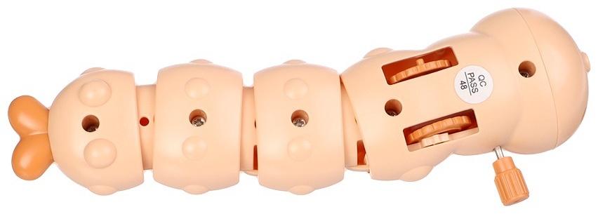 Заводная игрушка «Гусеничка», бежевый