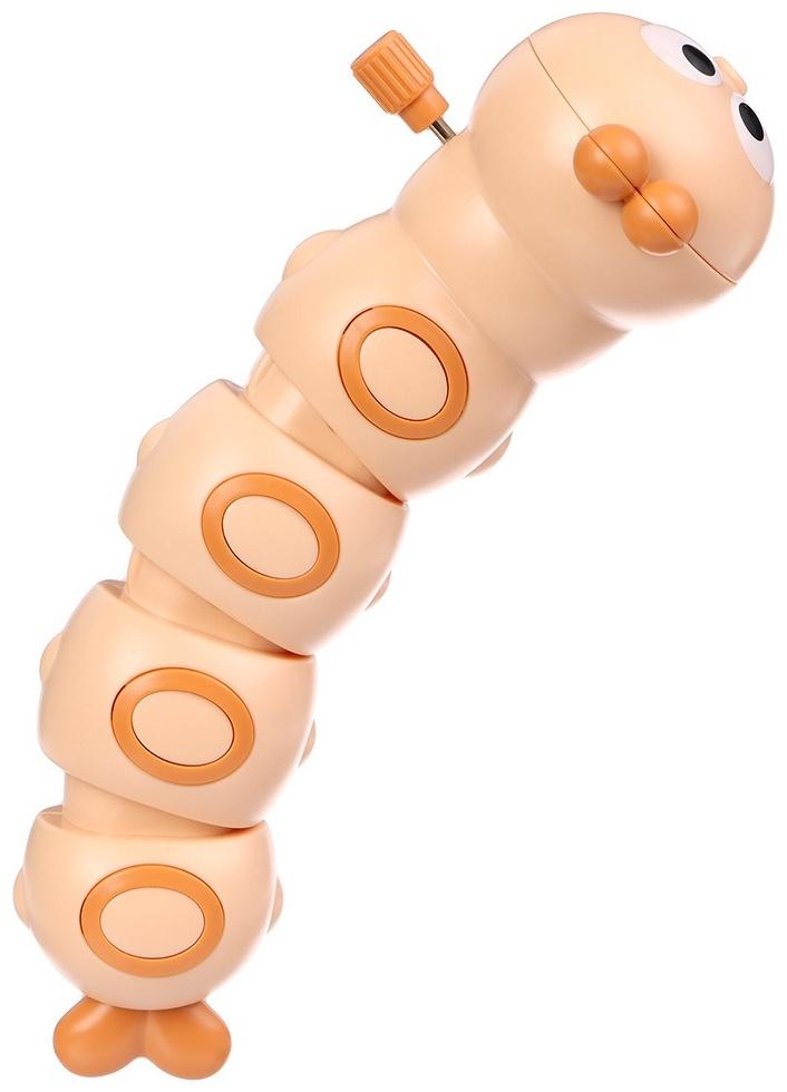 Заводная игрушка «Гусеничка», бежевый