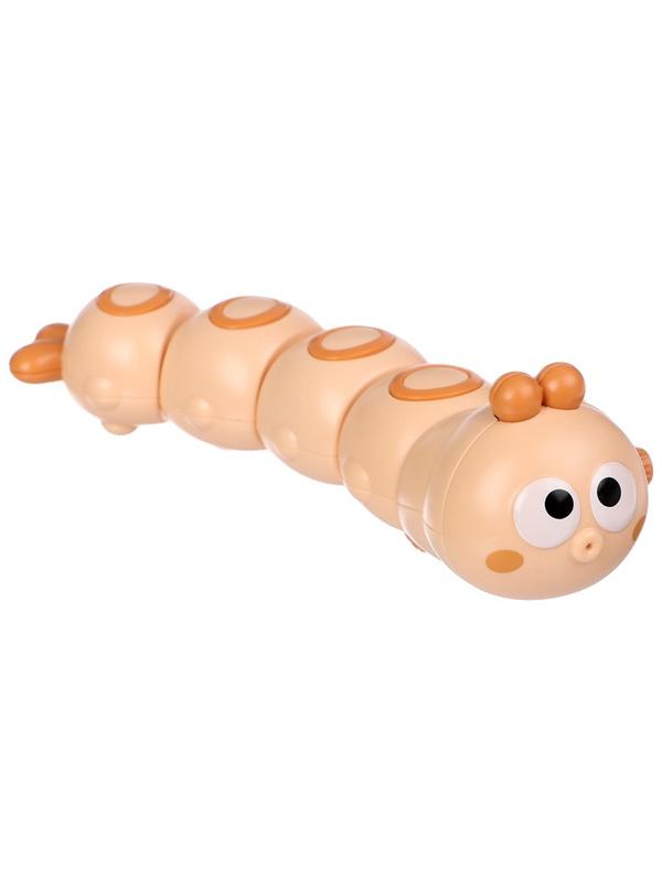 Заводная игрушка «Гусеничка», бежевый