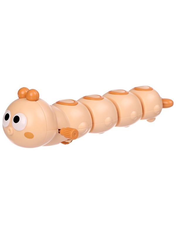 Заводная игрушка «Гусеничка», бежевый
