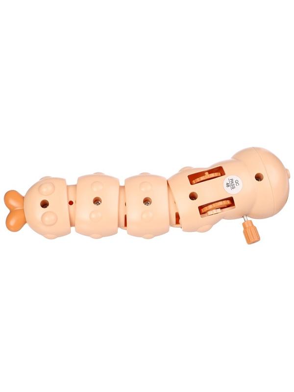 Заводная игрушка «Гусеничка», бежевый