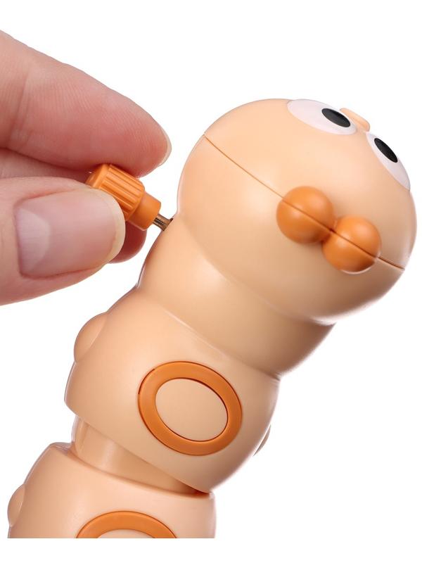 Заводная игрушка «Гусеничка», бежевый