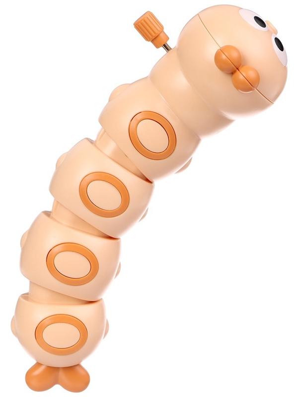 Заводная игрушка «Гусеничка», бежевый