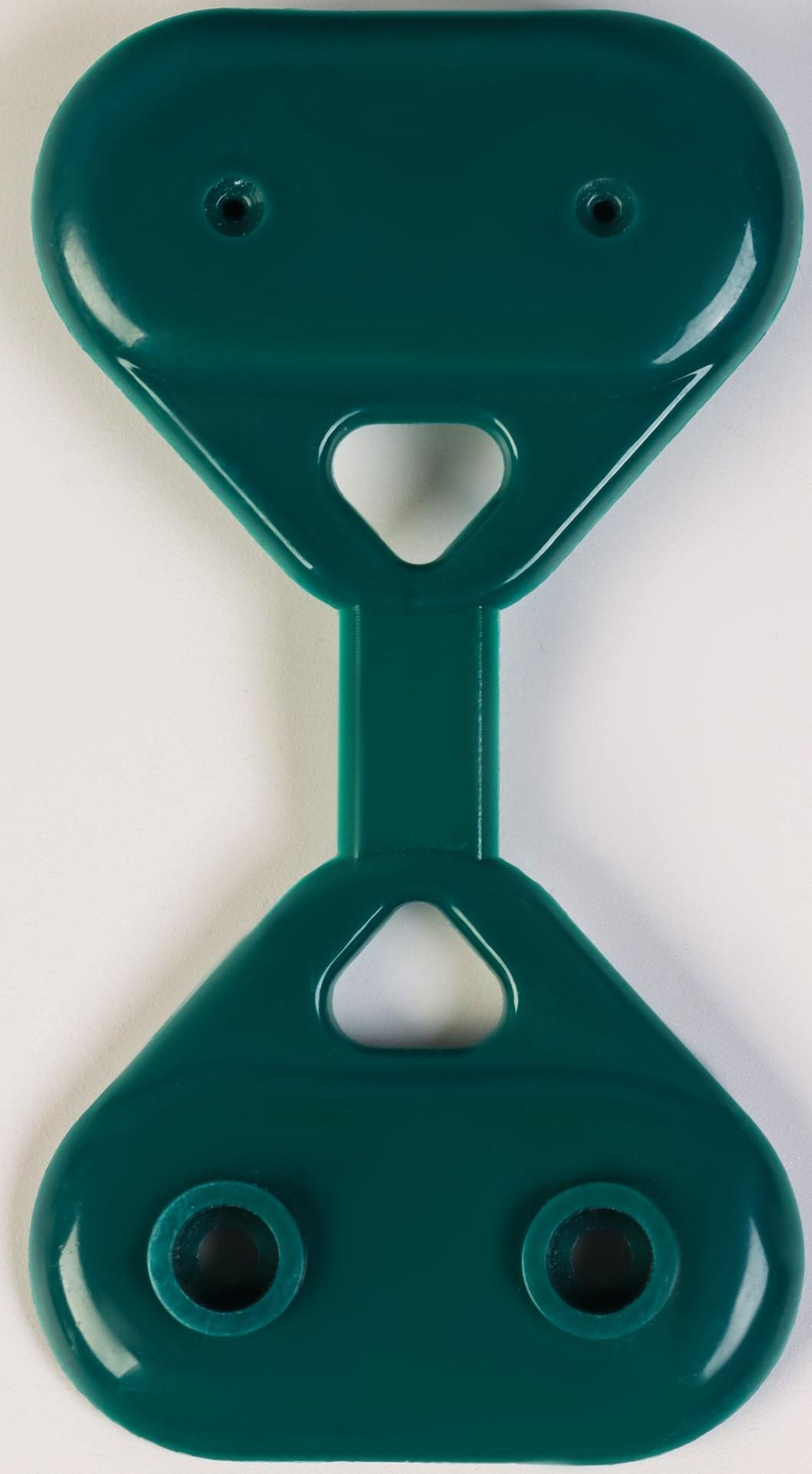 Клипса садовая «Трио», для крепления затеняющей сетки, пластиковая, в наборе 20 шт., зелёная