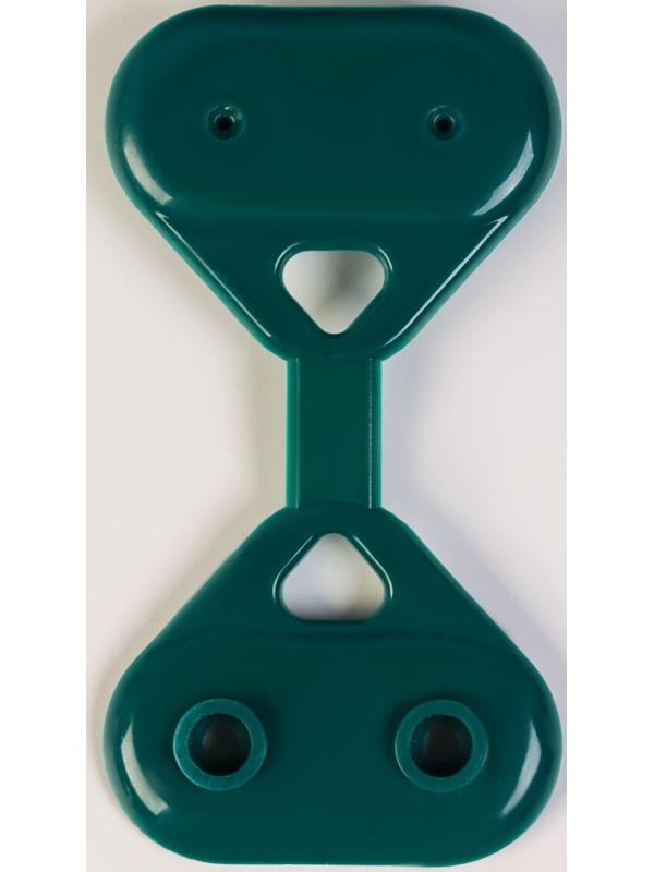 Клипса садовая «Трио», для крепления затеняющей сетки, пластиковая, в наборе 20 шт., зелёная