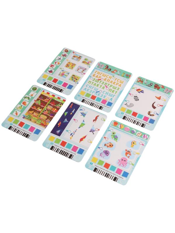 Интерактивный планшет с карточками «Зайчик», русская озвучка, 60 двустронних карточек