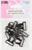 Застёжка для купальника, металлическая, 17 мм, 5 шт., цвет чёрный никель