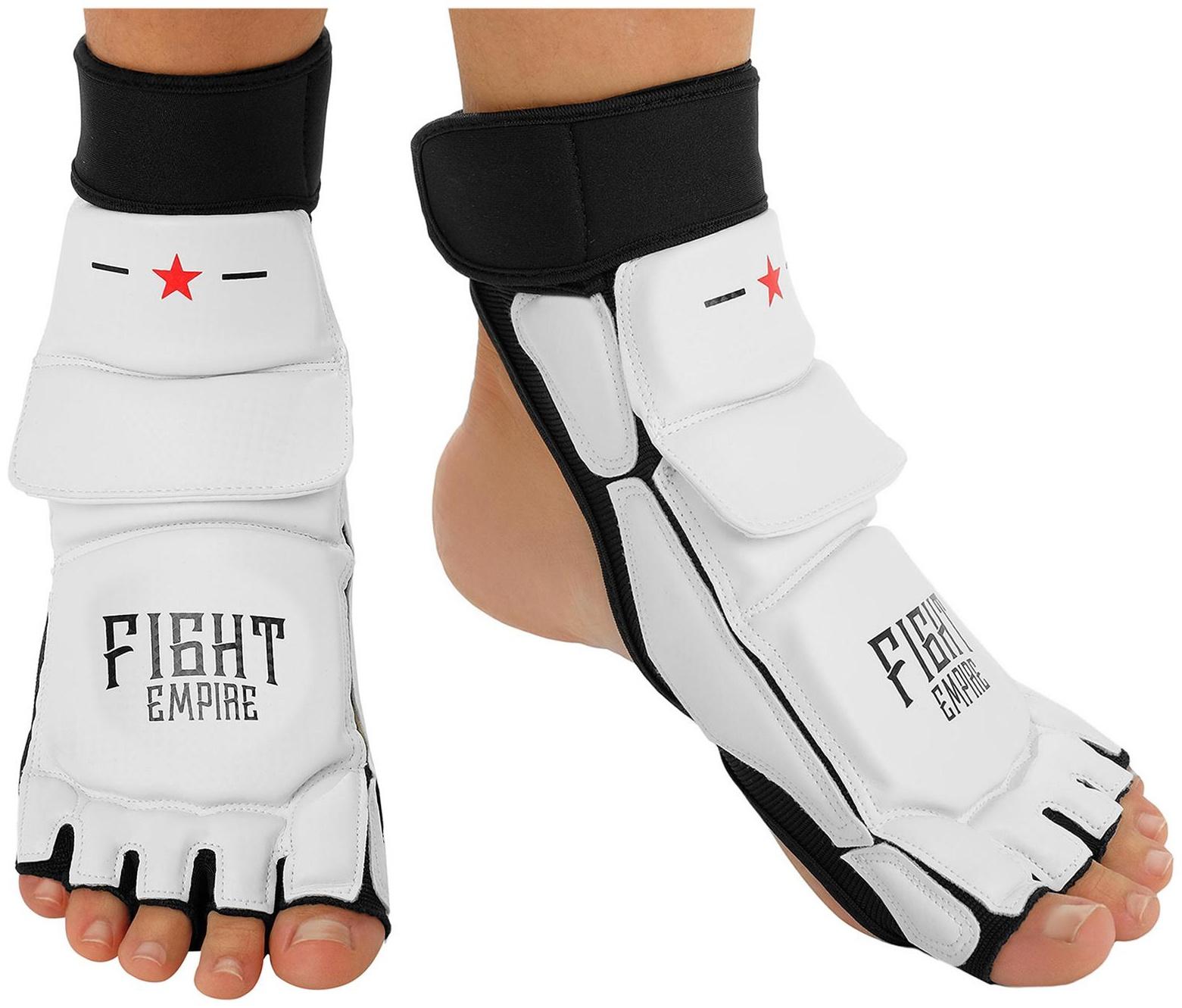 УЦЕНКА Защита стопы для тхэквондо FIGHT EMPIRE, размер XS, белая