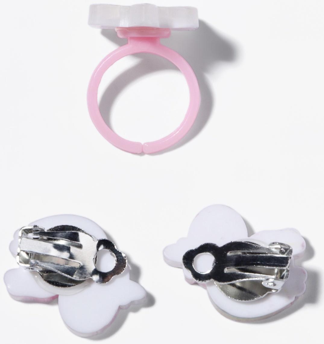 Набор детский «Выбражулька» 2 предмета: клипсы, кольцо, единорог, цветной