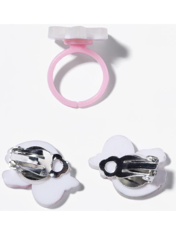 Набор детский «Выбражулька» 2 предмета: клипсы, кольцо, единорог, цветной