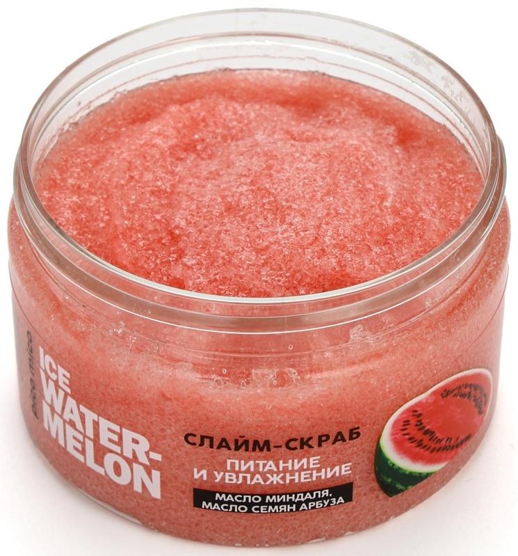 Скраб-слайм для тела Ice watermelon, питание и увлажнение, с ароматом арбуза, 250 г, PICO MICO