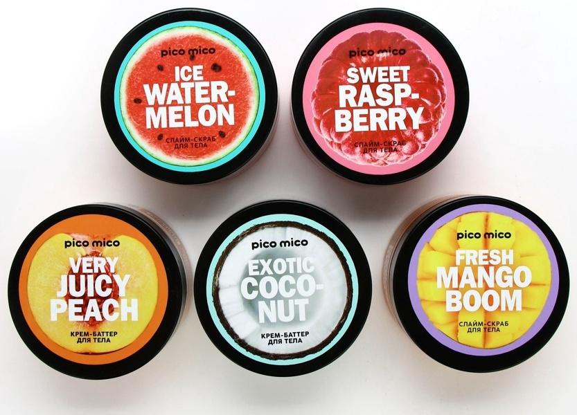 Скраб-слайм для тела Ice watermelon, питание и увлажнение, с ароматом арбуза, 250 г, PICO MICO