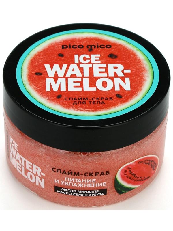 Скраб-слайм для тела Ice watermelon, питание и увлажнение, с ароматом арбуза, 250 г, PICO MICO