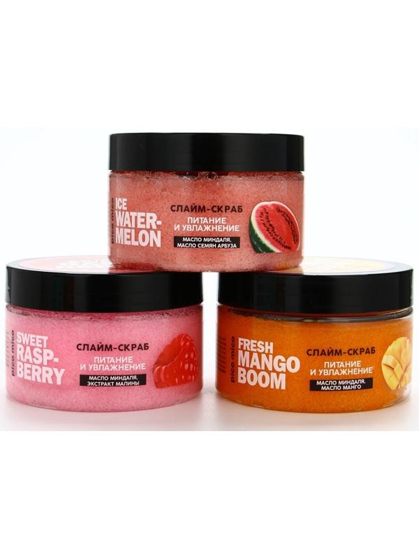Скраб-слайм для тела Ice watermelon, питание и увлажнение, с ароматом арбуза, 250 г, PICO MICO