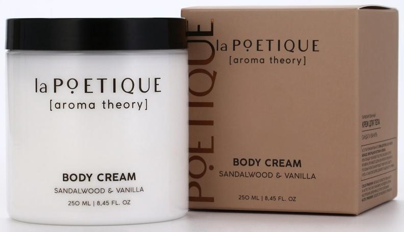 Крем для рук и тела парфюмированный laPOETIQUE, 250 мл, аромат сандал и ваниль