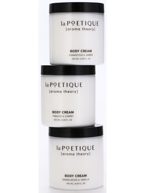 Крем для рук и тела парфюмированный laPOETIQUE, 250 мл, аромат сандал и ваниль