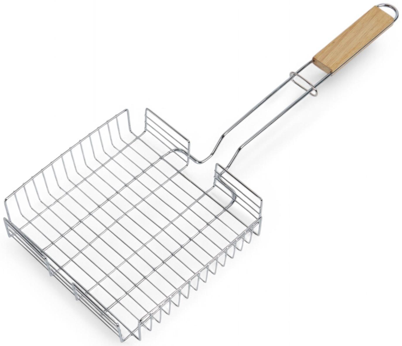 Решетка гриль, хромированная сталь, 57×22×22 см, глубина 5 см