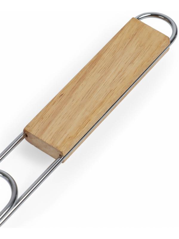 Решетка гриль, хромированная сталь, 57×22×22 см, глубина 5 см