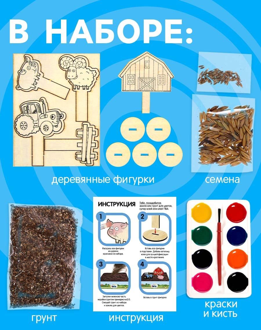 Набор для опытов Синий Трактор «Мой мини сад»