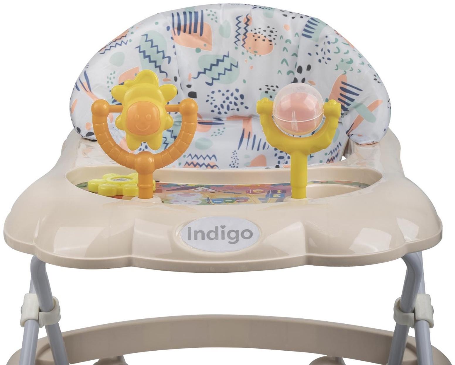 Ходунки «Верный друг», 7 колес, музыкальные игрушки, бежевый