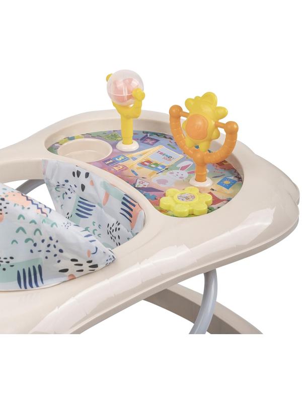 Ходунки «Верный друг», 7 колес, музыкальные игрушки, бежевый