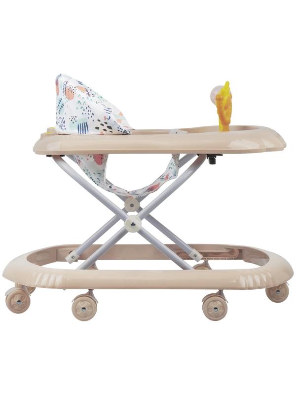 Ходунки «Верный друг», 7 колес, музыкальные игрушки, бежевый