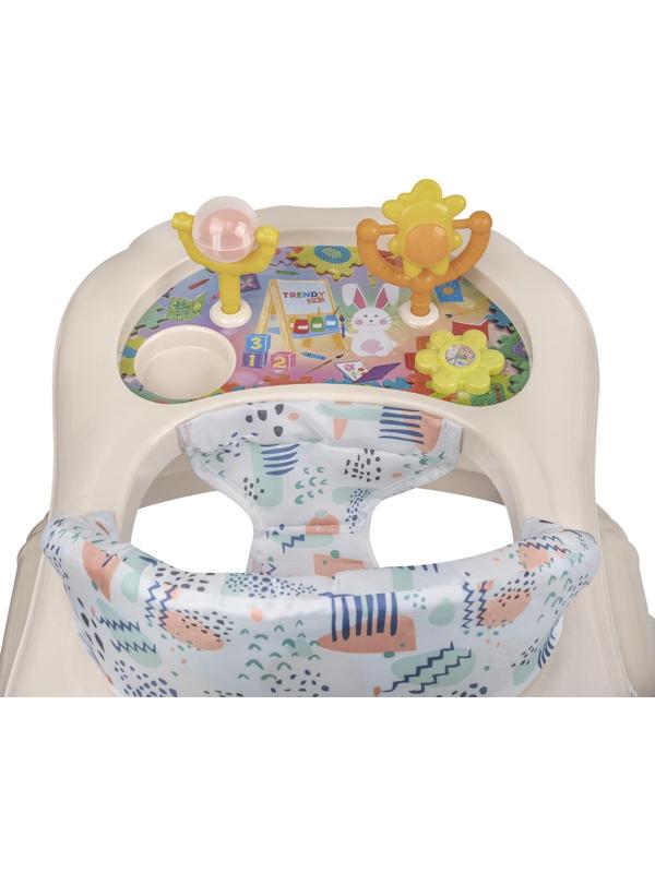 Ходунки «Верный друг», 7 колес, музыкальные игрушки, бежевый