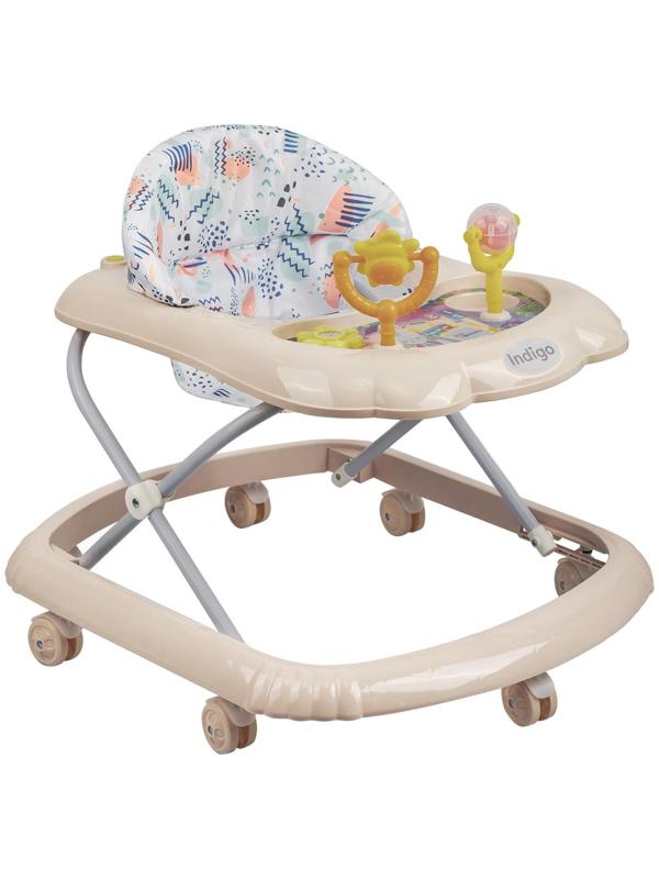 Ходунки «Верный друг», 7 колес, музыкальные игрушки, бежевый