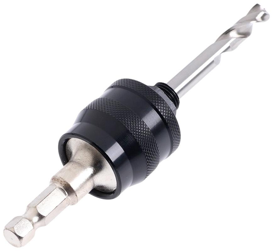 Адаптер для коронок биметаллических ТУНДРА, быстросъемный, шестигранный хвостовик, М14/М16