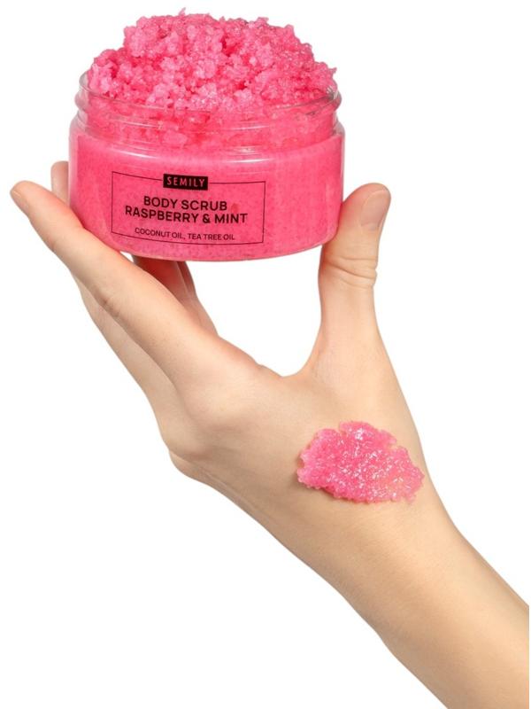 Скраб для тела Semily с малиной и мятой, 300 мл