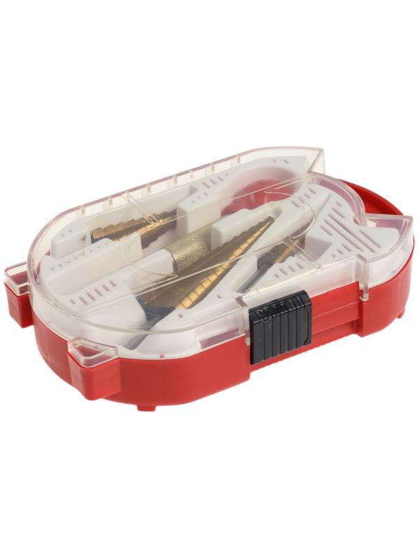 Набор сверл ступенчатых с кернером ТУНДРА, HSS, трехгранный хвостовик, 4-12, 4-20, 4-32 мм