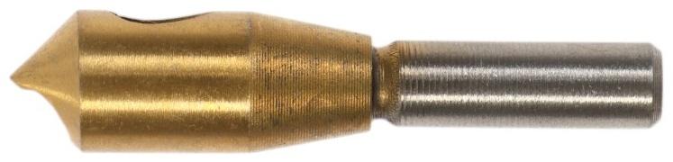 Сверло для снятия заусенцев с зенковкой ТУНДРА, d=10 мм, по дереву, пластику, цвет. металлам