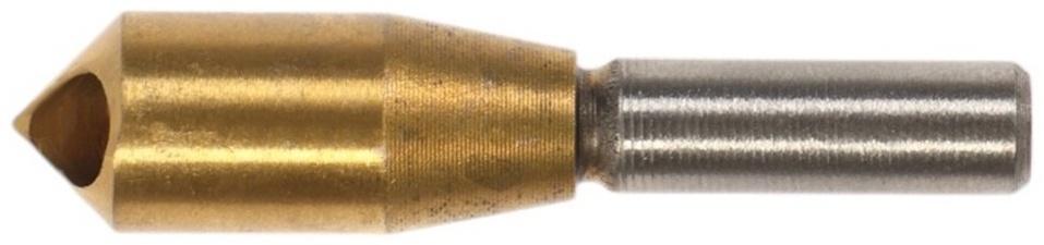 Сверло для снятия заусенцев с зенковкой ТУНДРА, d=10 мм, по дереву, пластику, цвет. металлам