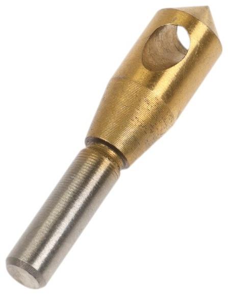 Сверло для снятия заусенцев с зенковкой ТУНДРА, d=10 мм, по дереву, пластику, цвет. металлам