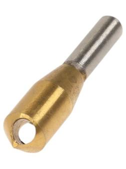 Сверло для снятия заусенцев с зенковкой ТУНДРА, d=10 мм, по дереву, пластику, цвет. металлам