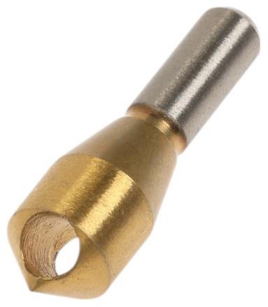 Сверло для снятия заусенцев с зенковкой ТУНДРА, d=14 мм, по дереву, пластику, цвет. металлам