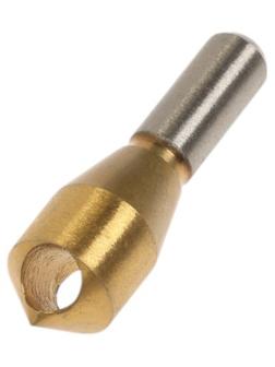 Сверло для снятия заусенцев с зенковкой ТУНДРА, d=14 мм, по дереву, пластику, цвет. металлам