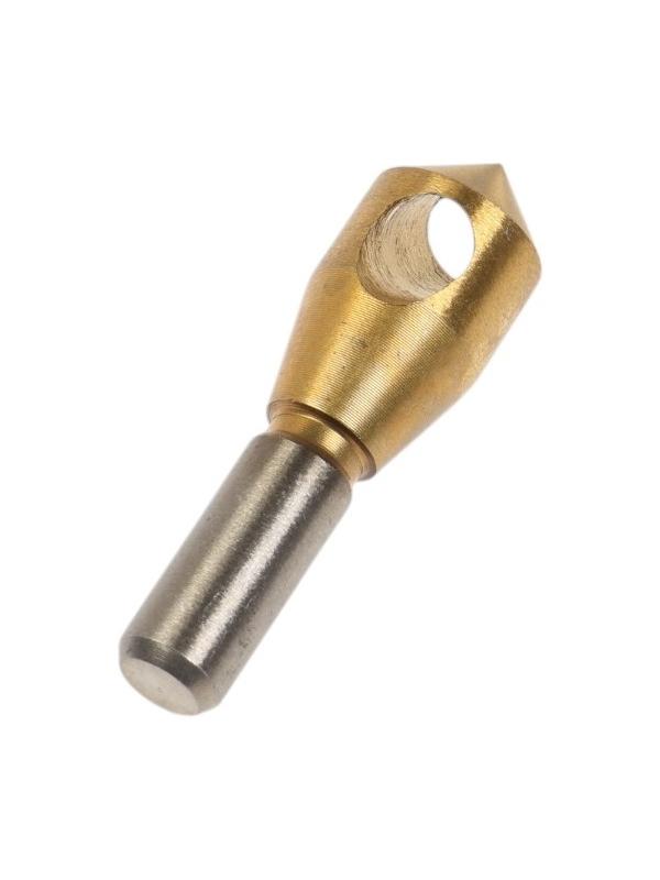 Сверло для снятия заусенцев с зенковкой ТУНДРА, d=14 мм, по дереву, пластику, цвет. металлам