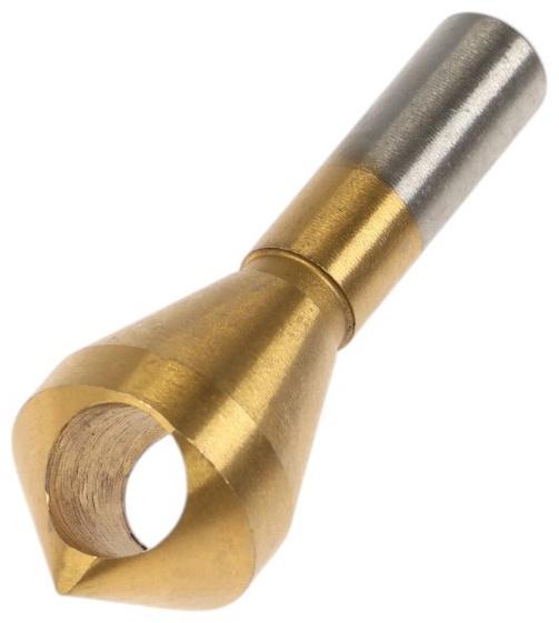 Сверло для снятия заусенцев с зенковкой ТУНДРА, d=21 мм, по дереву, пластику, цвет. металлам